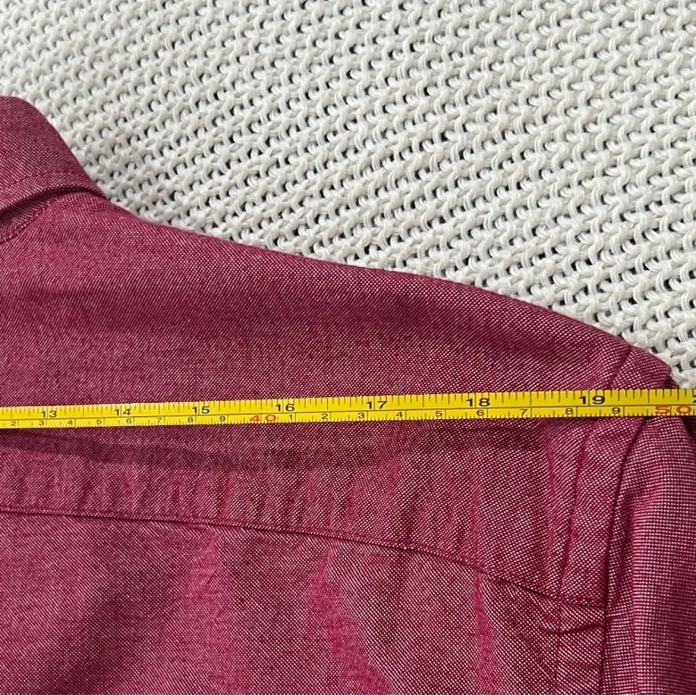 J. Crew Men's Red Casual Button-Down Shirt